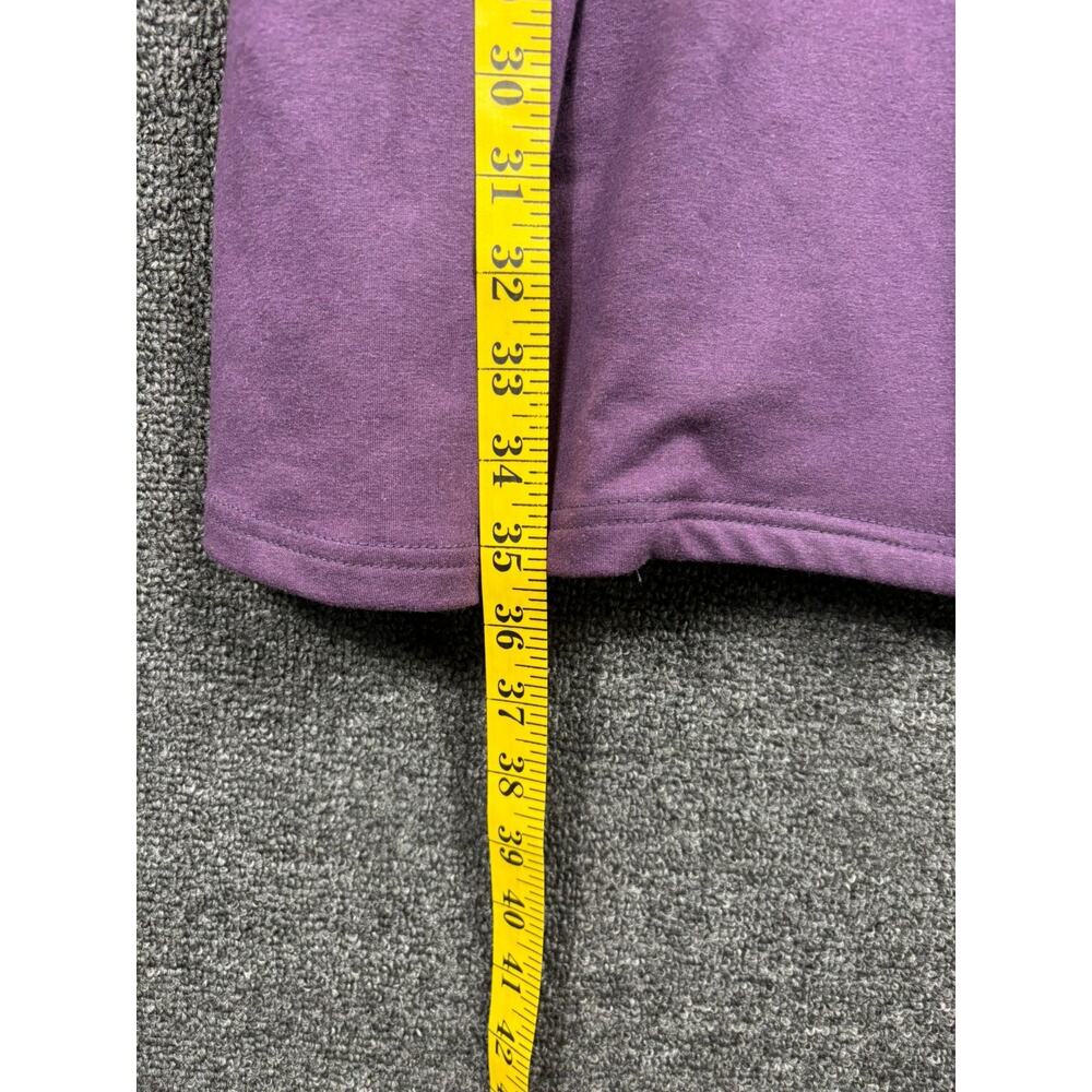 Kut From The Kloth Knit Dress Womens Size M Purple Ruffle Big Covered Buttons - Picture 6 of 7